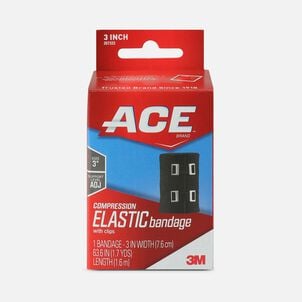 Ace Elastic Bandage with Clips - Black