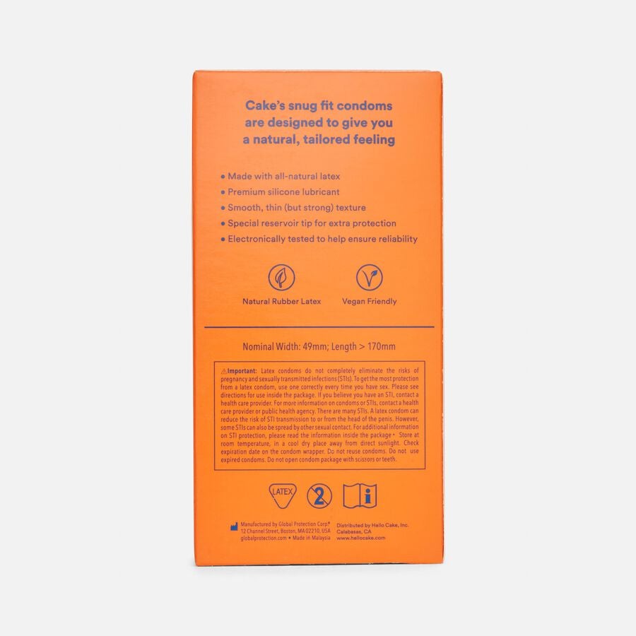 Hello Cake Snug Fit Lubricated Latex Condoms, 12 ct., , large image number 3