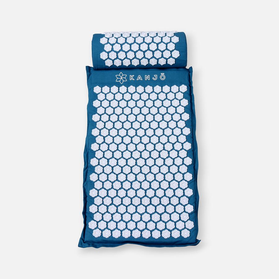 Kanjo Memory Acupressure Mat Set with Pillow, Sapphire, , large image number 0