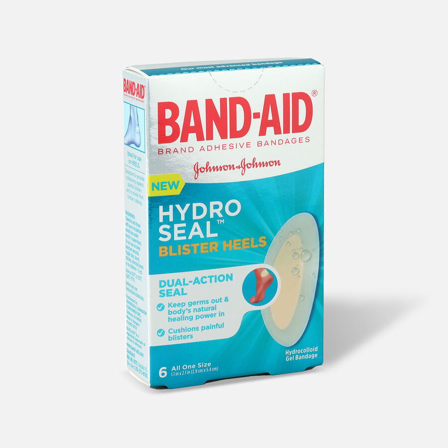 BandAid Hydro Seal Adhesive Bandages for Heel Blisters, 6 Count