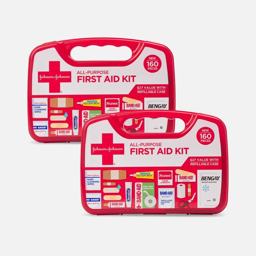 Johnson & Johnson All-Purpose First Aid Kit - 160 ct. (2-Pack), , large image number 0
