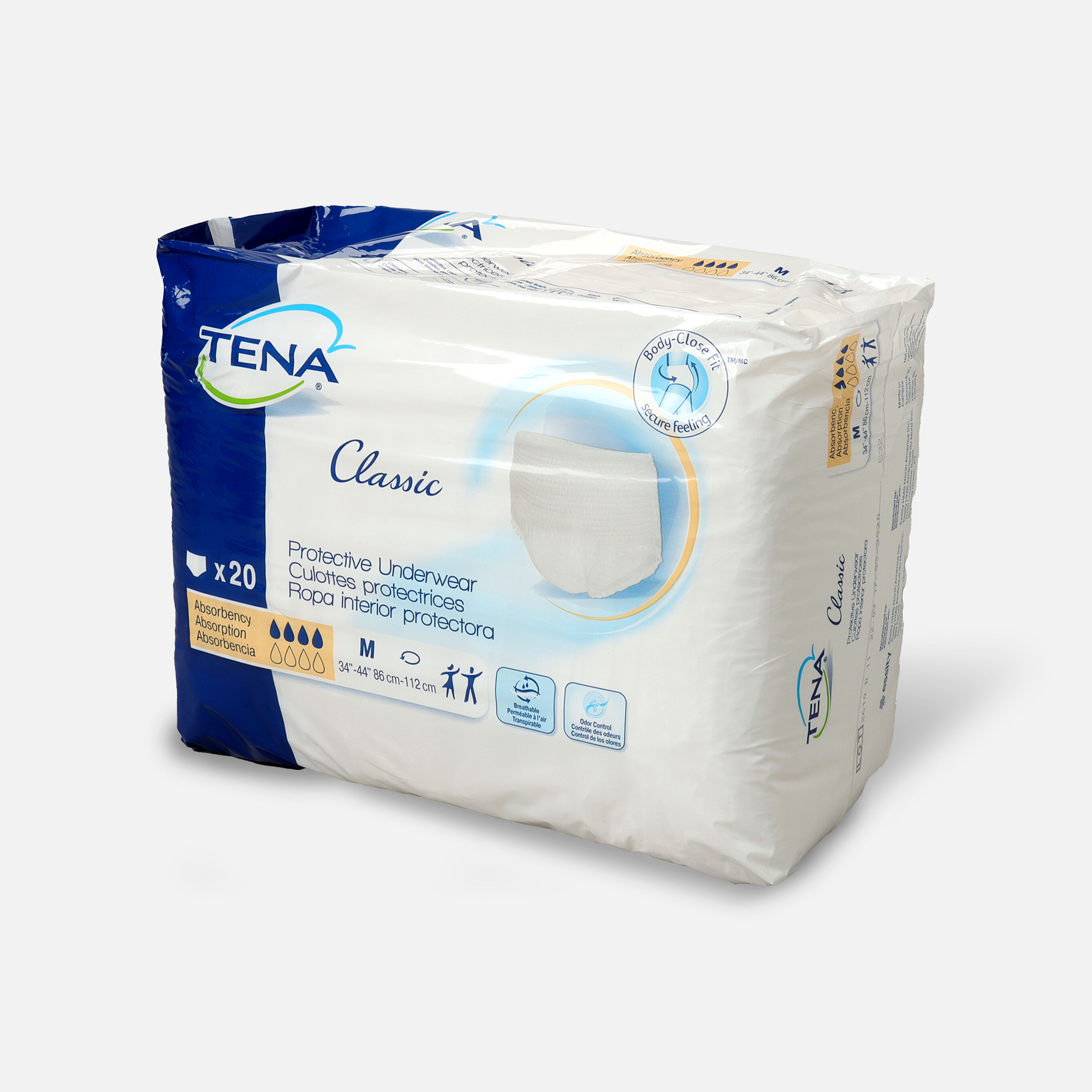 TENA® Protective Underwear Classic, Medium, 20 ea
