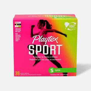 HSA Eligible  Playtex Sport Super Tampons, Unscented