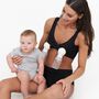Larken X Nursing + Hands-Free Pumping Bra, Black, Small, Black, large image number 3