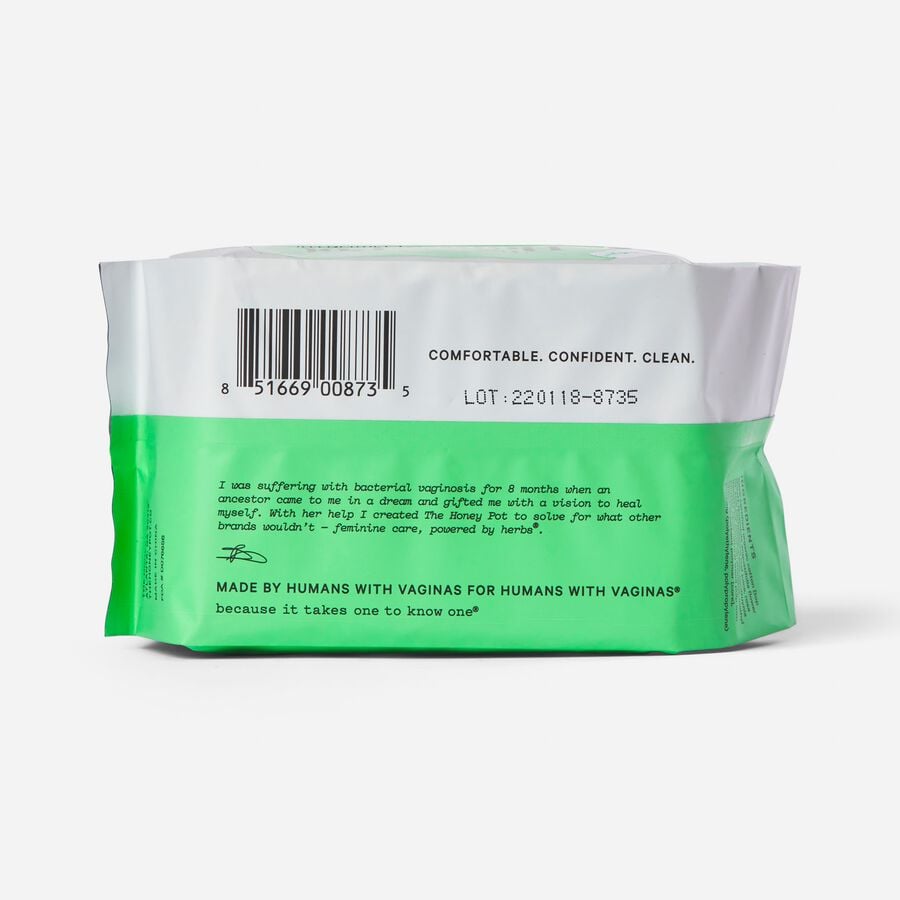 The Honey Pot 100% Organic Top Sheet Everyday Herbal Pantiliners, 30 ct., , large image number 1