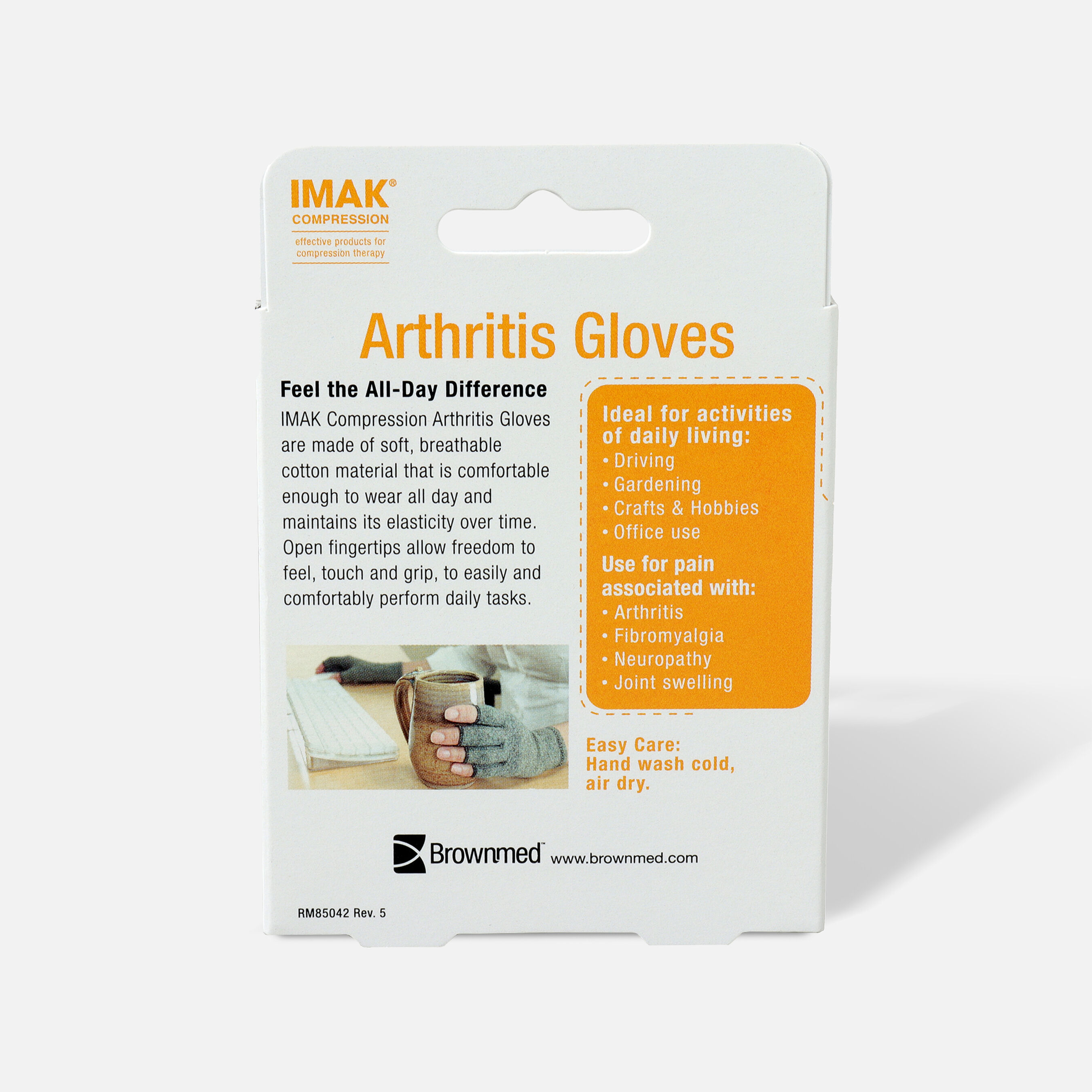 IMAK Arthritis Gloves, 1 Pair