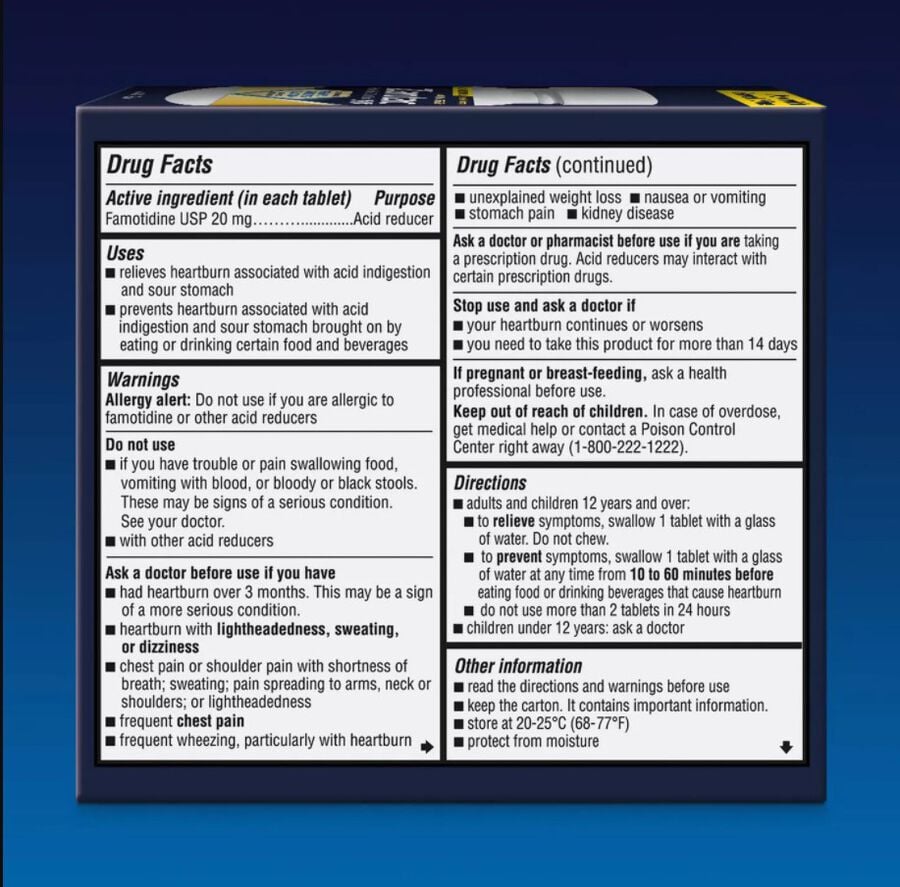 Zantac 360 Maximum Strength Acid Reducer, 20 mg Tablets, 90 ct., , large image number 1