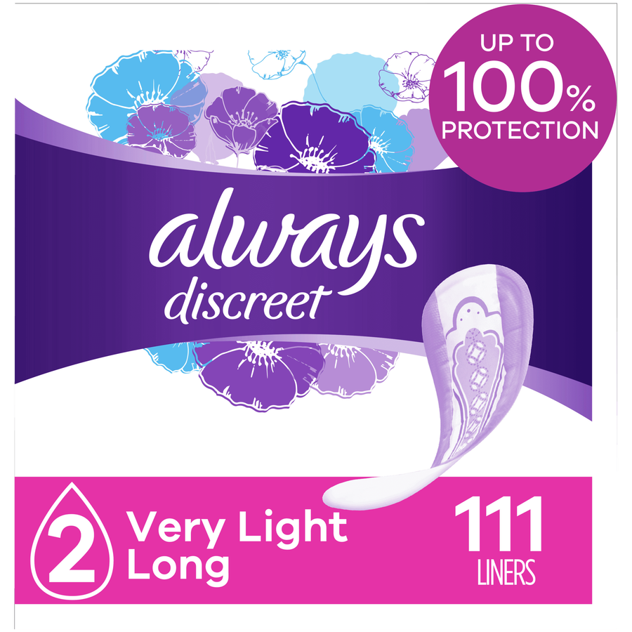 Always Discreet Boutique Incontinence Liners, Very Light Absorbency, Long Length, 111 ct., , large image number 5