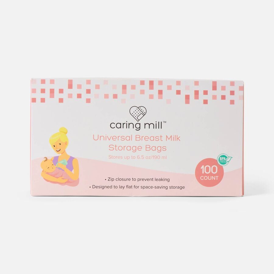 Caring Mill™ Breast Milk Universal Storage Bags 100 ct., , large image number 1
