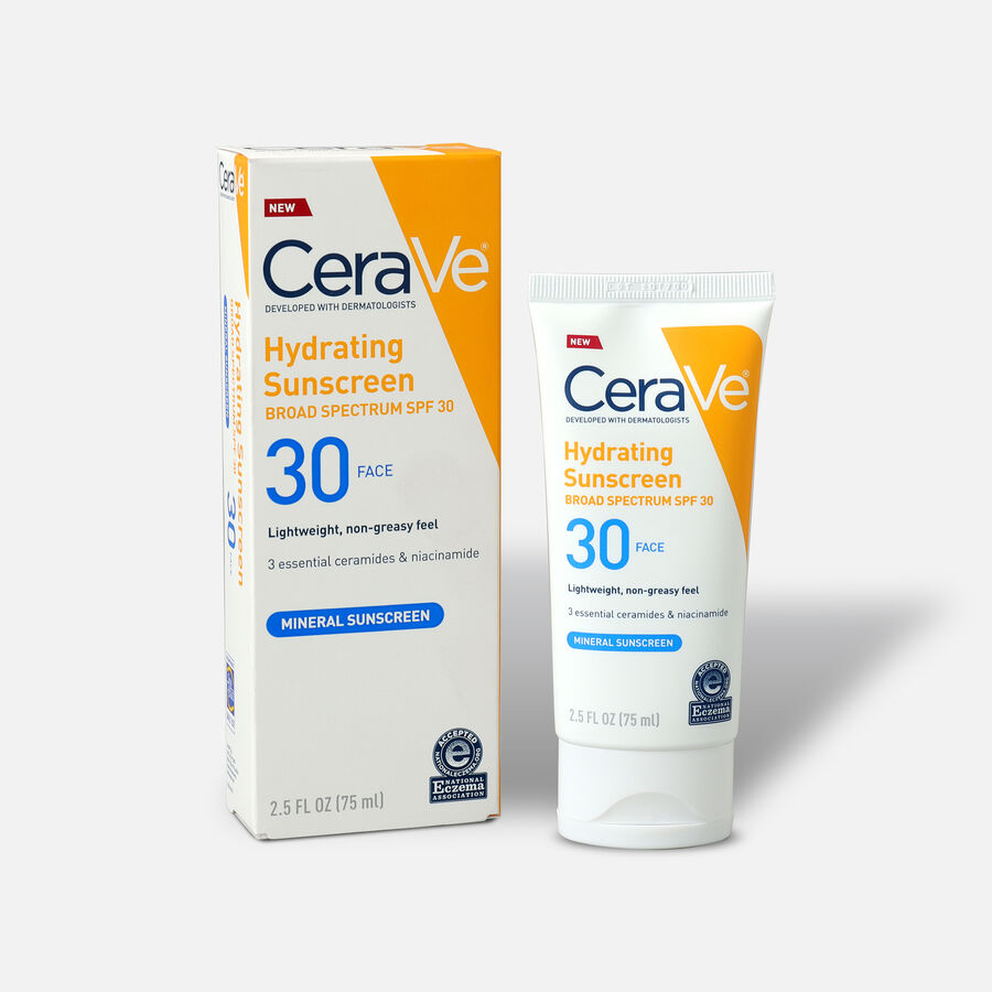 CeraVe Sunscreen for Face Lotion, SPF 30, 2.5 fl oz., , large image number 0
