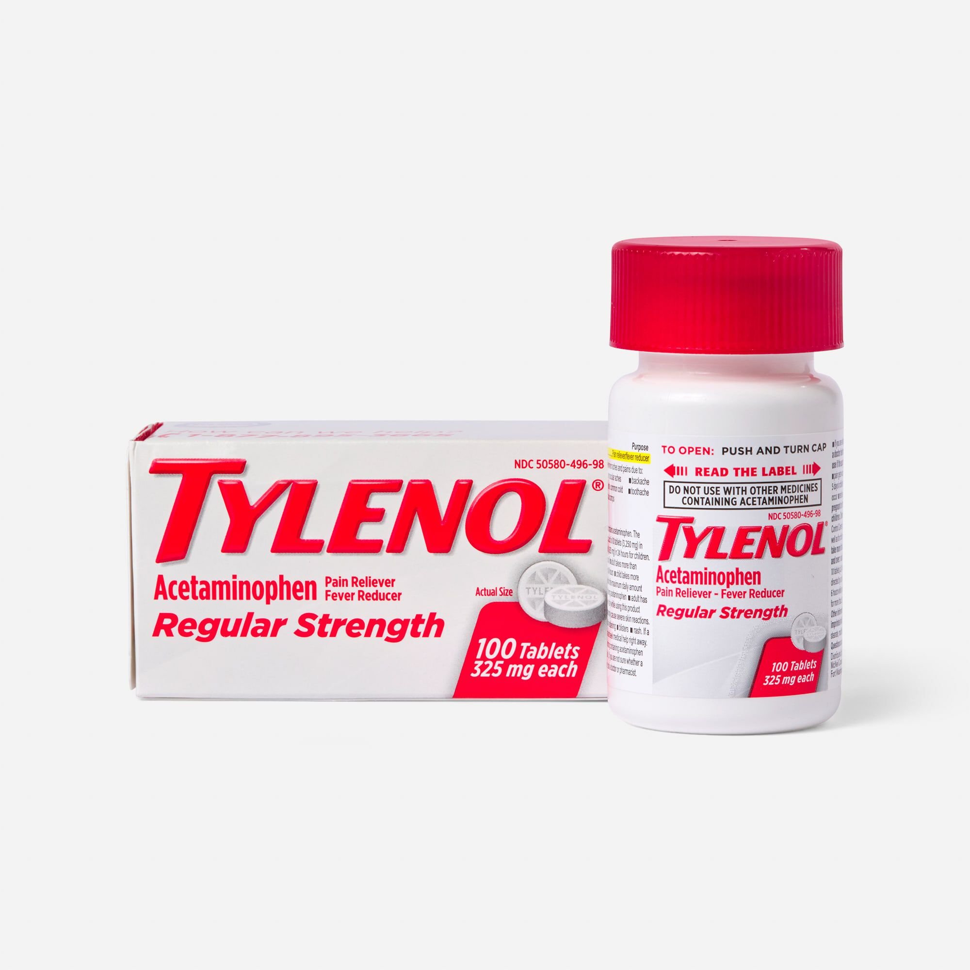 Tylenol Regular Strength Tablets, 100 Ct.