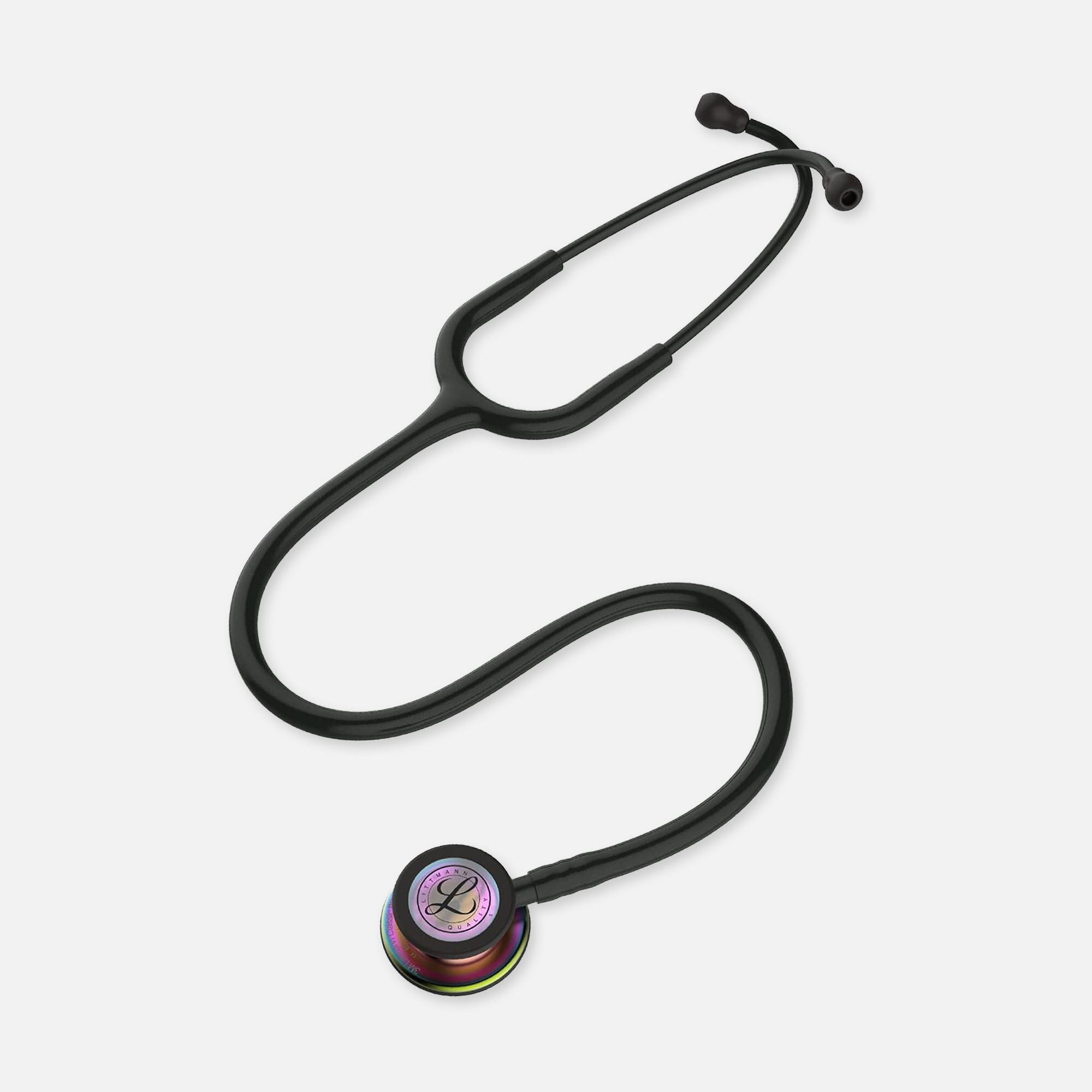 Littmann Classic III Stethoscope, Black Tube with Rainbow Finish