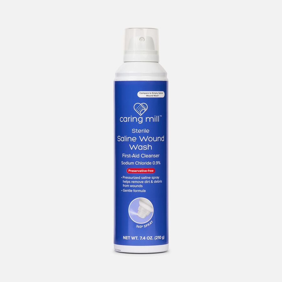 Caring Mill&trade; Saline Wound Wash Spray, 7.4 oz., , large image number 0