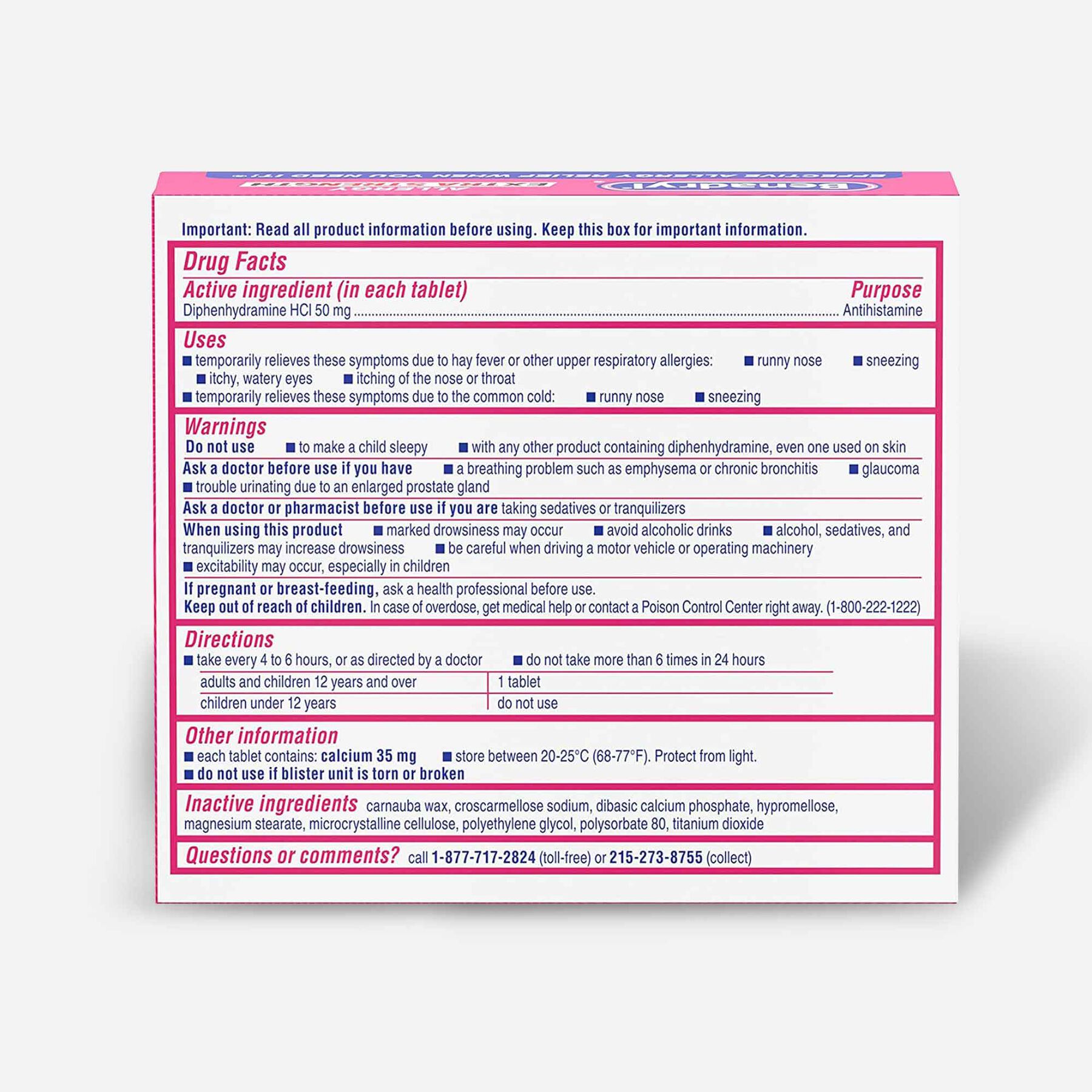 HSA Eligible Benadryl Extra Strength Allergy Tablet, 24 ct. HSA Eligible