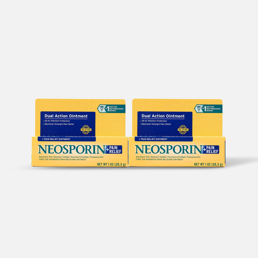 Neosporin Plus Pain Relief, Maximum Strength Antibiotic Ointment, 1 oz. (2-Pack), , large image number 0