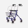 DMI Traditional Steel Rollator Walker with Padded Seat, , large image number 0