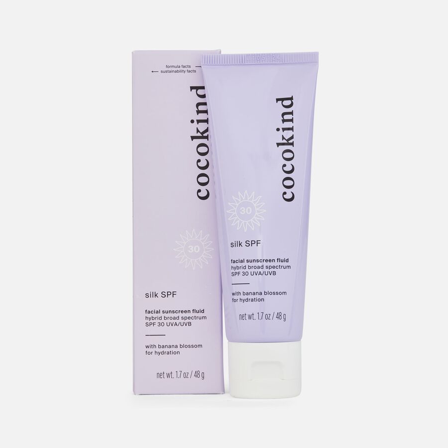 Cocokind Silk Mineral & Chemical Facial Sunscreen, SPF 30, 1.7 oz., , large image number 0