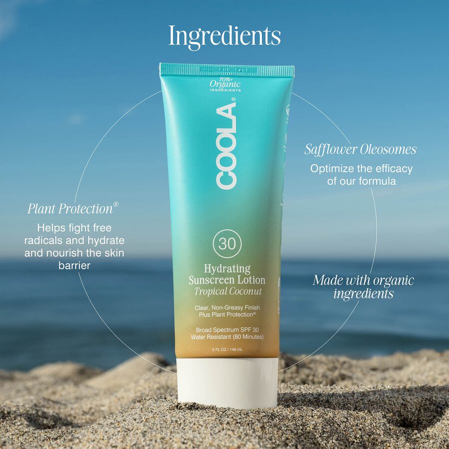 COOLA Classic Body Organic Sunscreen Lotion SPF 30 Tropical Coconut, 5 oz., , large image number 1