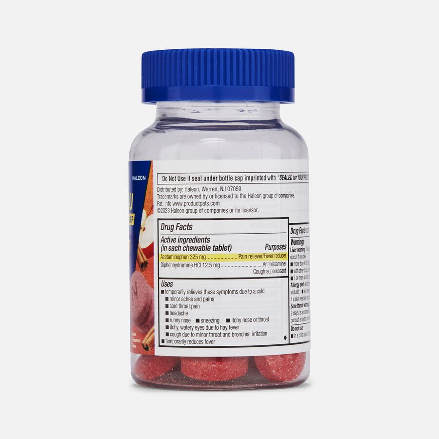 Theraflu Severe Cold Relief Nighttime Soft Chews, Apple Cinnamon, 20 ct., , large image number 1
