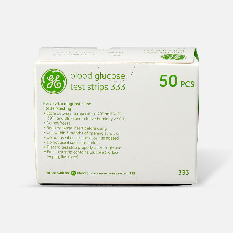 GE333 Blood Glucose Test Strips, 50 ct., , large image number 1