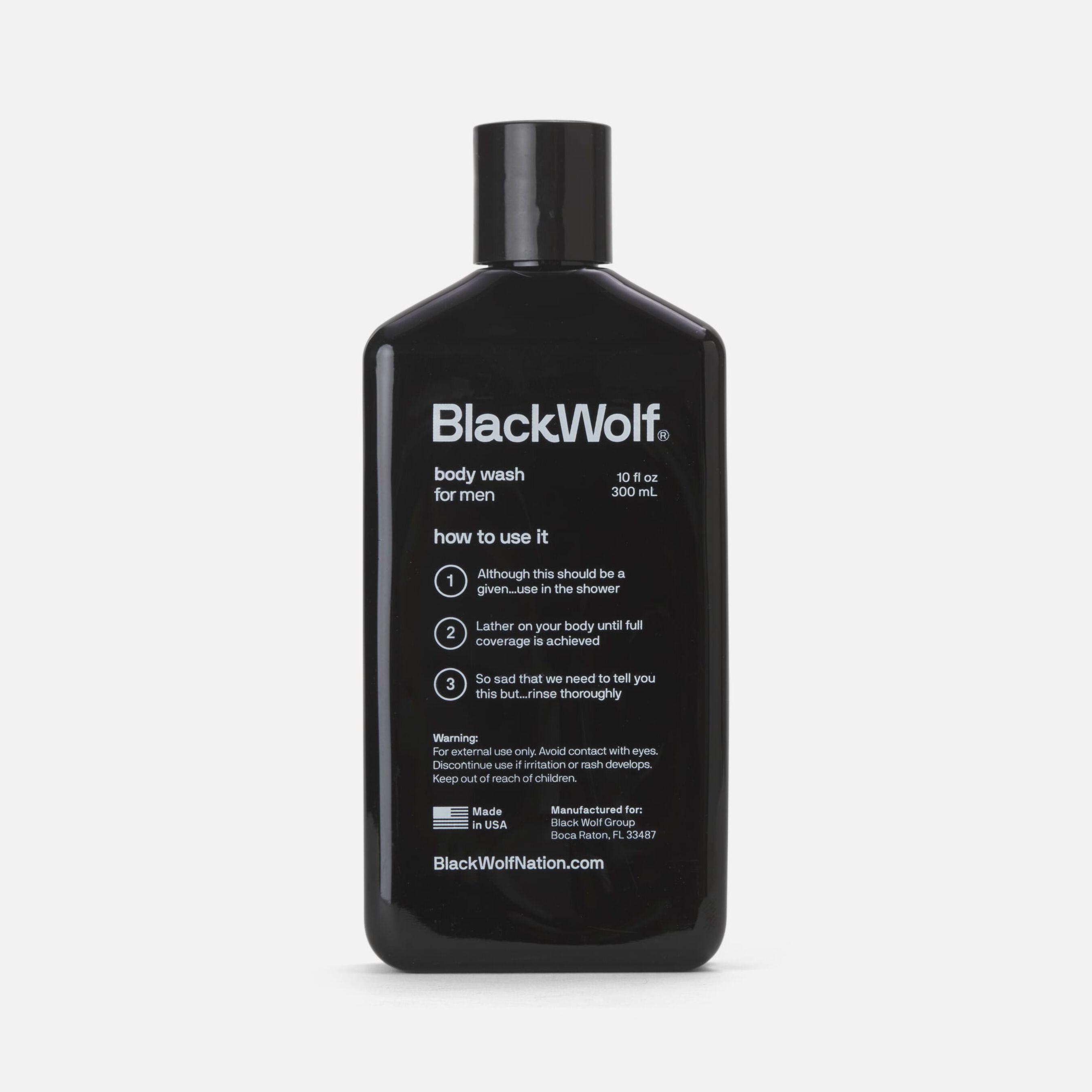 HSA Eligible Black Wolf Acne Charcoal Body Wash, 10 oz. HSA Eligible