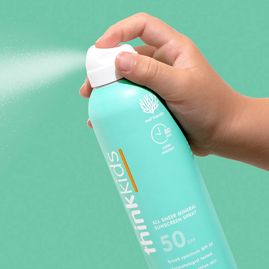 thinkkids SPF 50  All Sheer Mineral Sunscreen Spray,  6 fl oz., , large image number 1