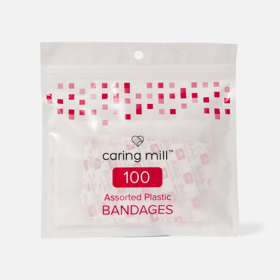 Caring Mill™ Assorted Plastic Bandages 100 ct., , large image number 0