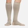 VIM & VIGR Solid Moisture-Wick Nylon Compression Socks, Cashew, Wide Calf L/XL, 30-40 mmHg, , large image number 0