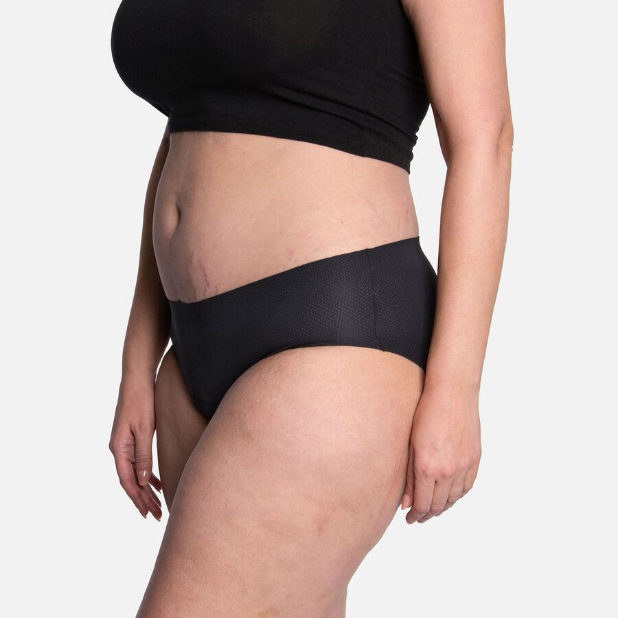 Thinx Breathable Hiphugger Period Underwear, Black, , large image number 2