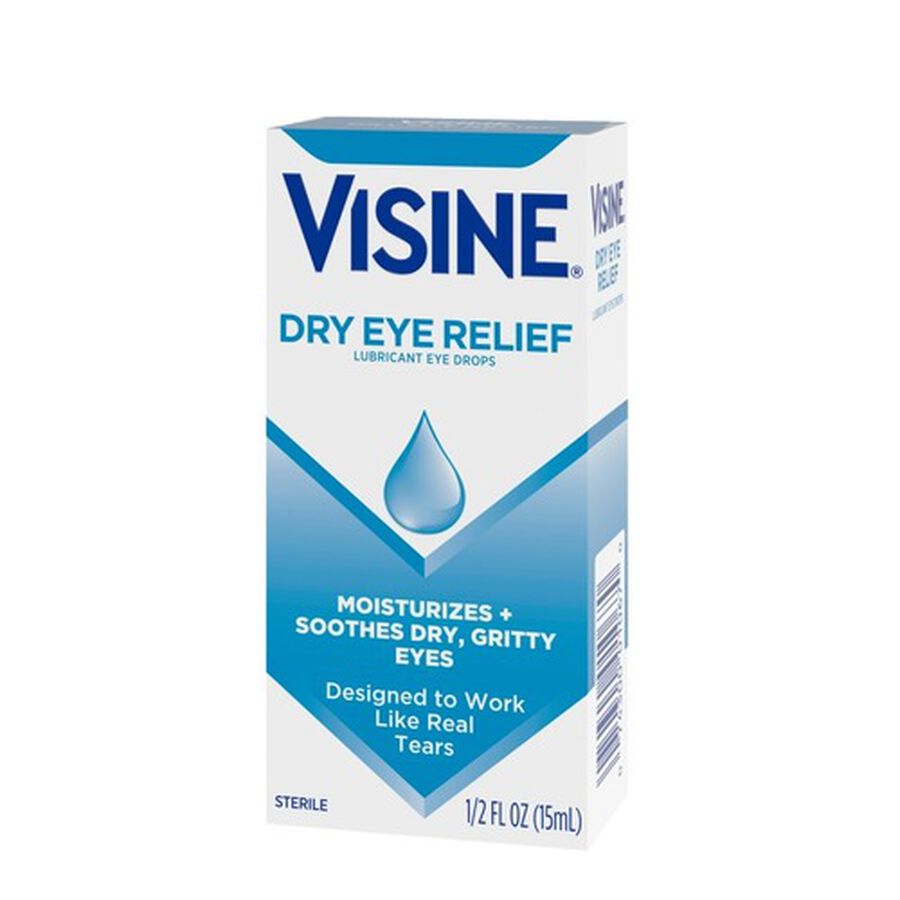 Visine Dry Eye Relief Lubricating Eye Drops for Dry Eyes, 0.5 fl oz., , large image number 8