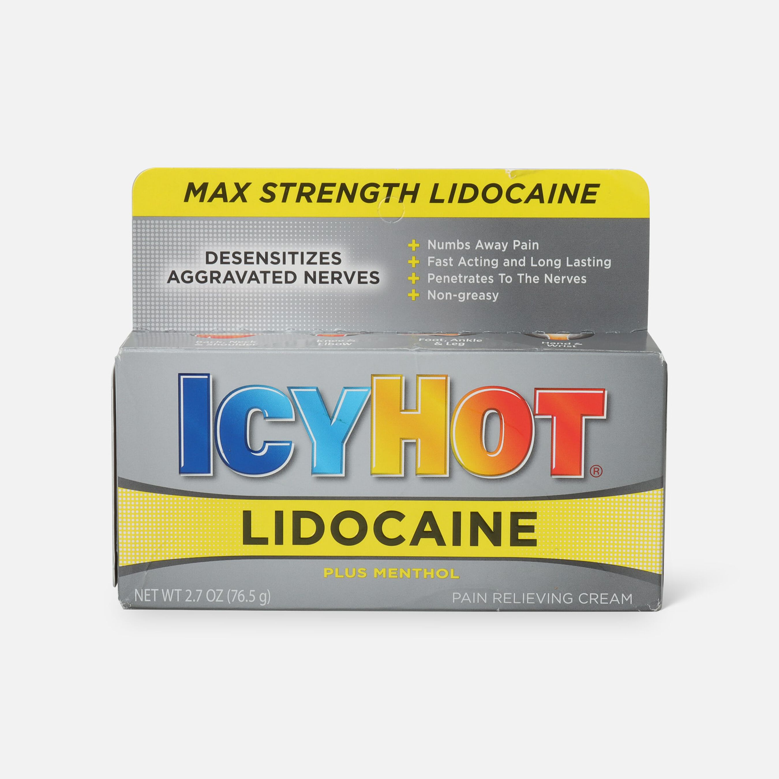 Icy Hot Max Cream With Lidocaine + Menthol, 2.7 oz