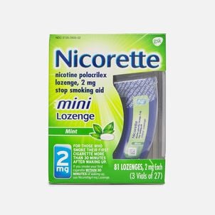 Nicorette Nicotine Mini Lozenges, Mint, 2mg, 81 ct.