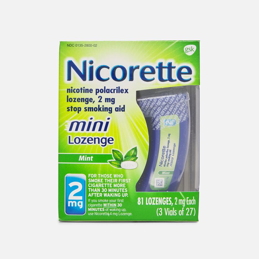 Nicorette Nicotine Mini Lozenges, Mint, 2mg, 81 ct., , large image number 0