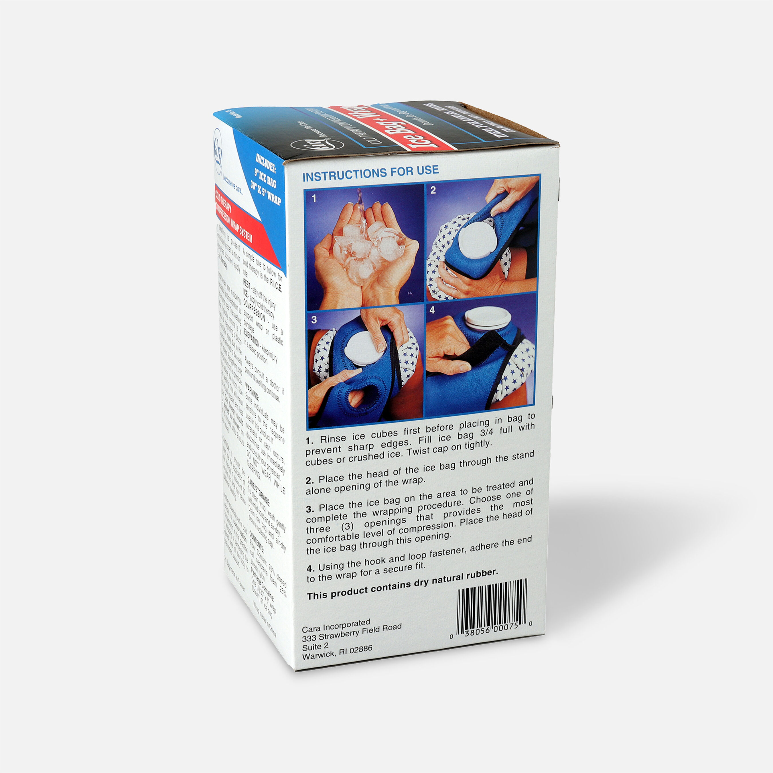 Compression Ice Bag with Wrap Strap 1 Ea