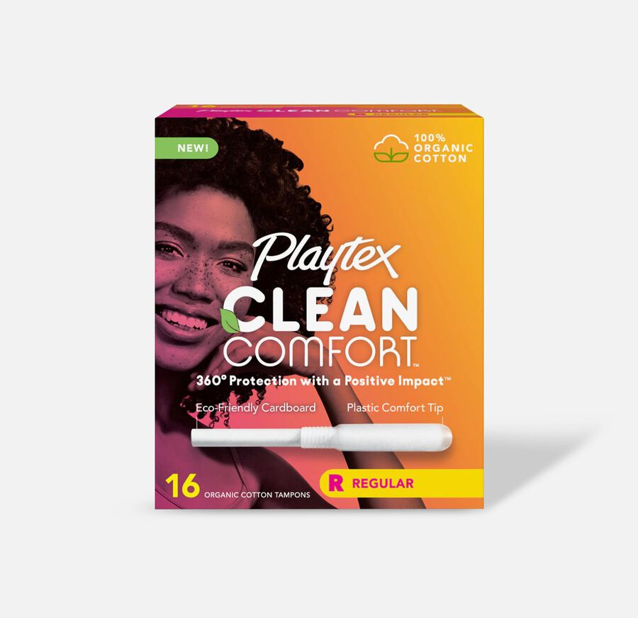 Playtex Clean Comfort Organic Tampons, , large image number 1