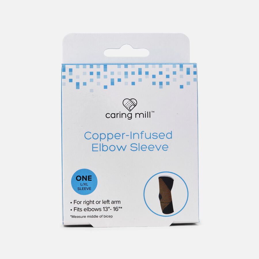 Caring Mill™ Copper-Infused Elbow Compression Sleeve, , large image number 1