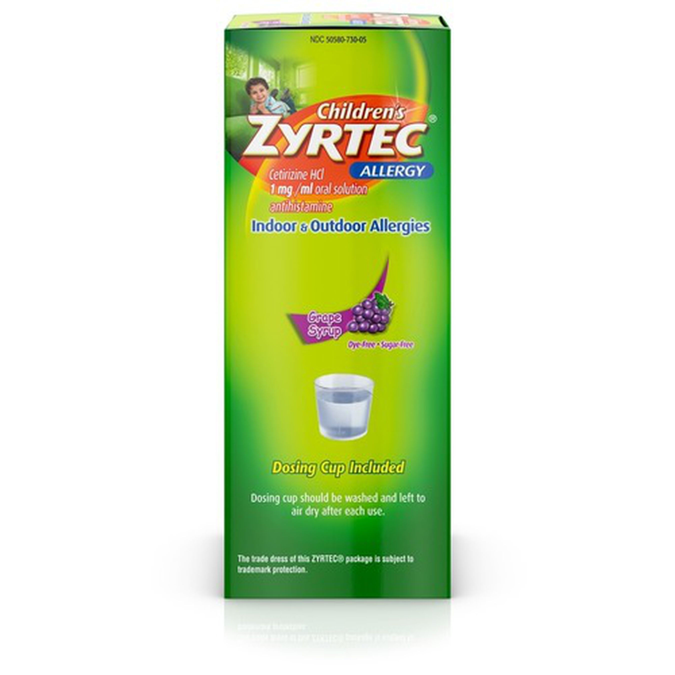 Zyrtec 24 Hr Children’s Allergy Relief Syrup, Grape Flavor, 4 fl. oz