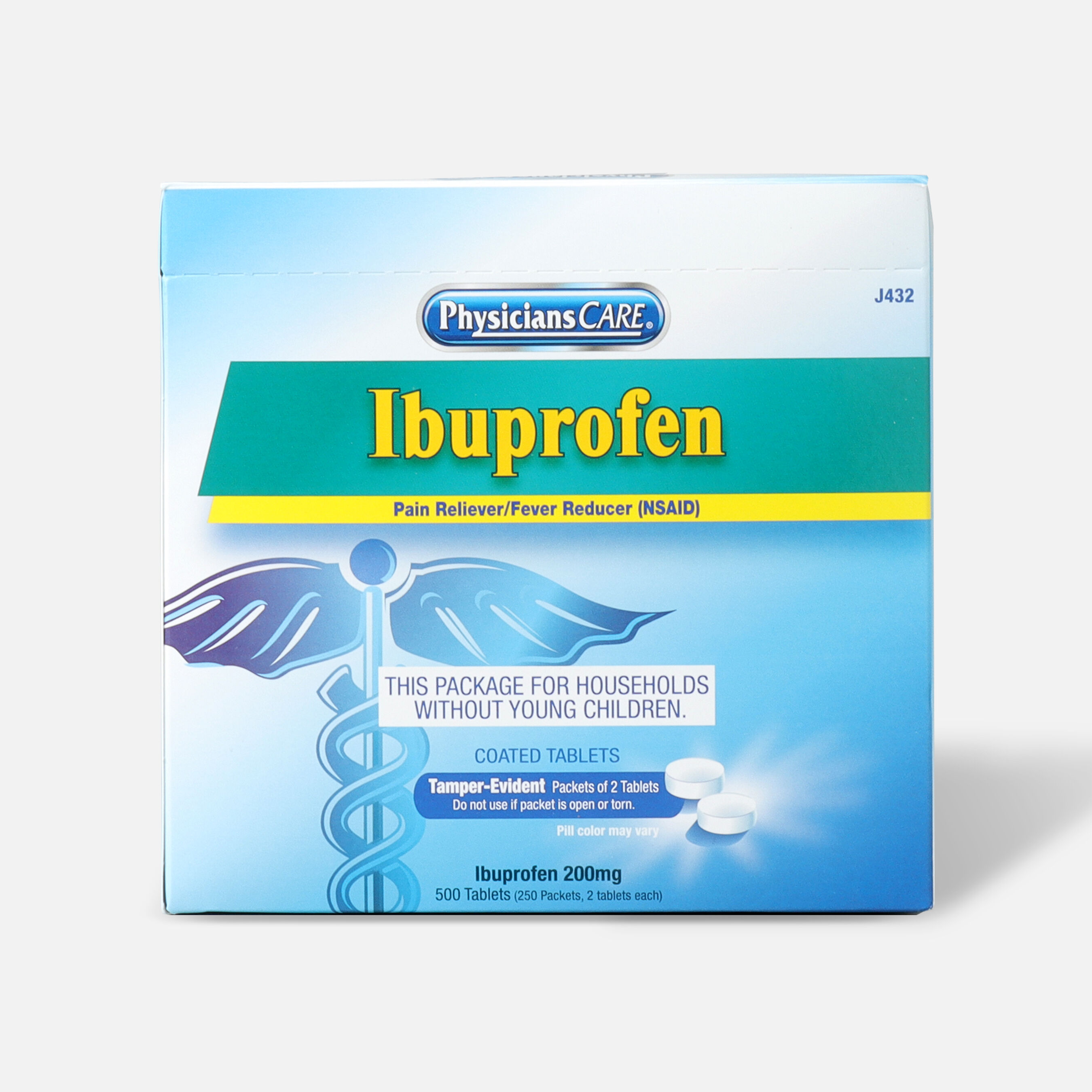 PhysiciansCare Ibuprofen, 500/Box