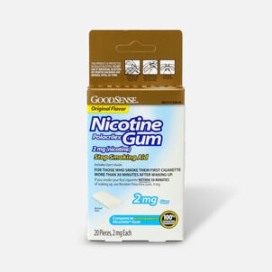 GoodSense® Nicotine Polacrilex Gum 2mg, Original Uncoated