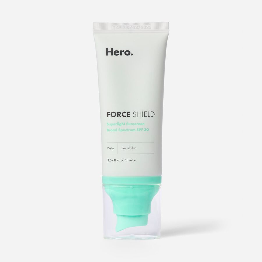HSA Eligible Hero Cosmetics Force Shield Superlight Sunscreen Broad