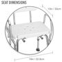 DMI® Heavy Duty Bath and Shower Chair, , large image number 2