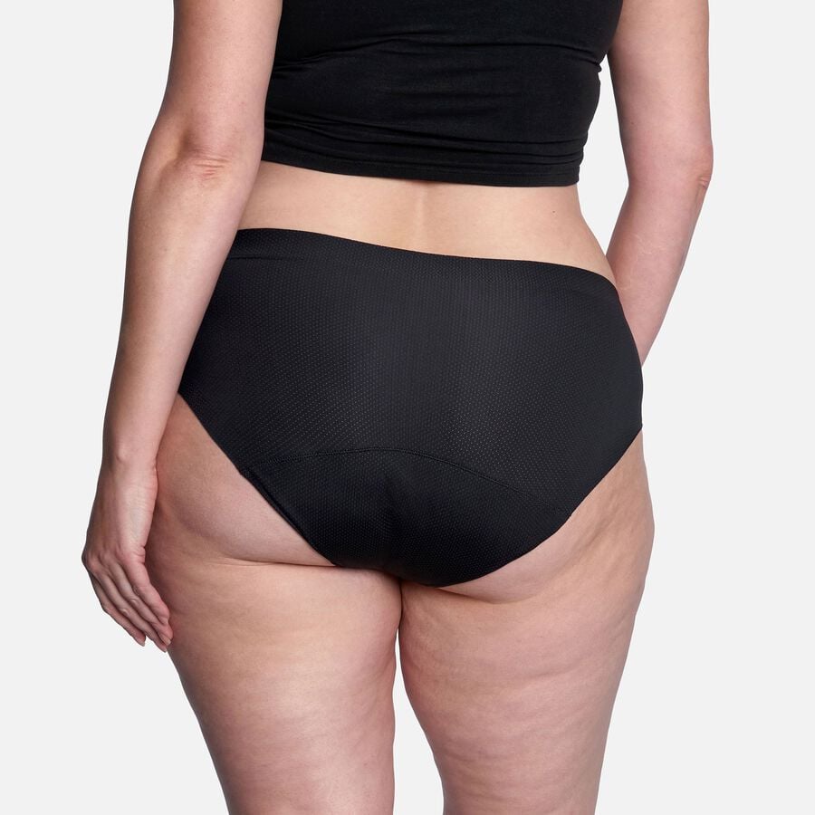 Thinx Breathable Hiphugger Period Underwear, Black, , large image number 3