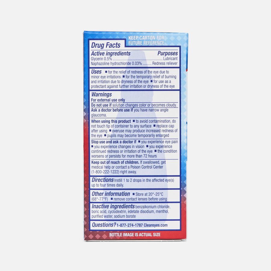 Clear Eyes Cooling Comfort Redness Relief, .5 oz., , large image number 1