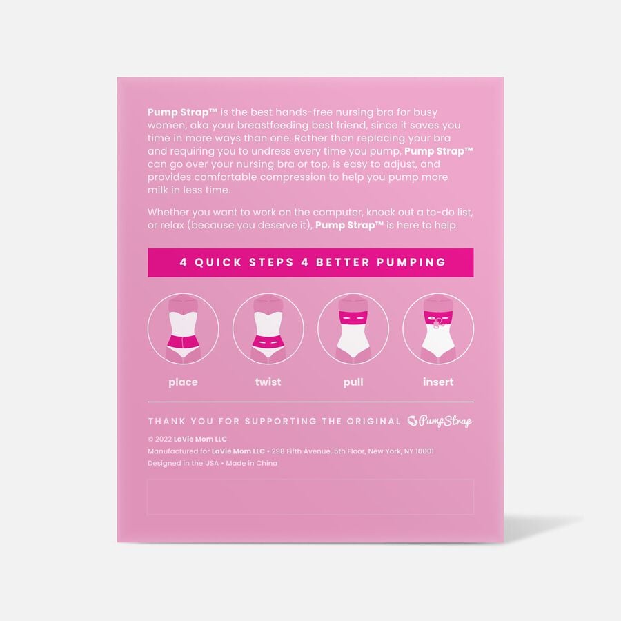 HSA Eligible LaVie Pump Strap HandsFree Pumping & Nursing Bra, Black