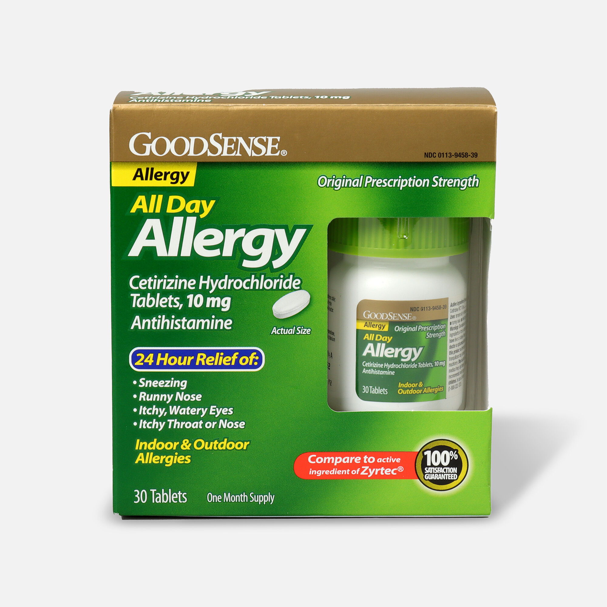 GoodSense® All Day Allergy Relief, Cetirizine HCl Tablets 10 Mg