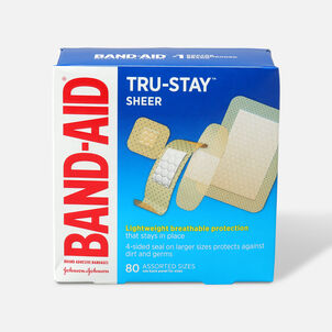 BandAid Sheer Adhesive Bandages Assorted 80 ct