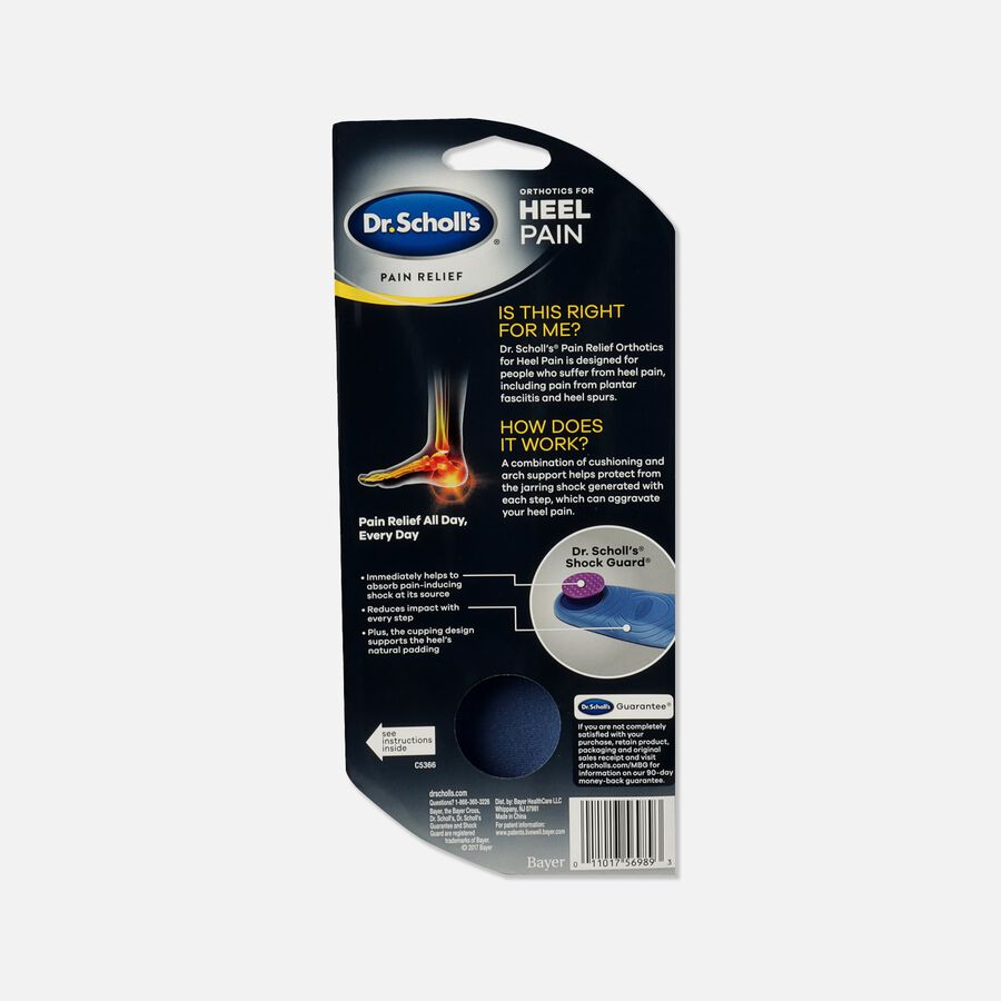 Dr. Scholl's PRO Pain Relief Orthotics for Heel Pain Insoles, Men 8-12, , large image number 1