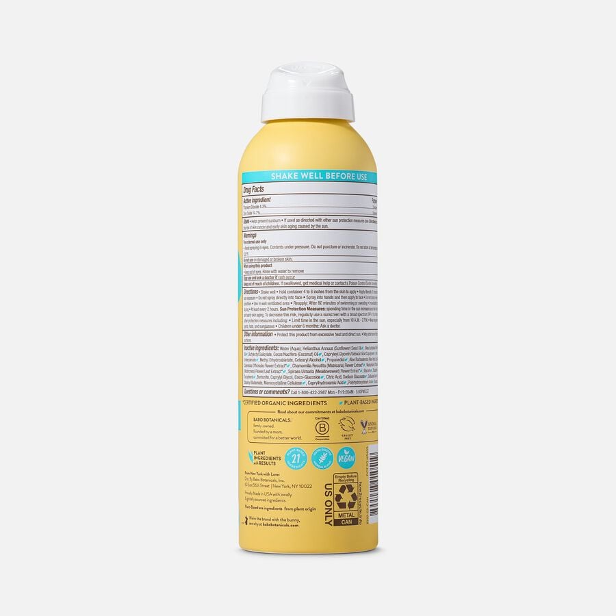 Babo Botanicals Super Shield Mineral Sunscreen Spray, SPF 50, 6 fl oz., , large image number 1