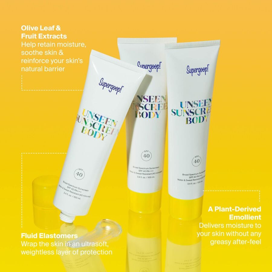 Supergoop! Unseen Sunscreen Body Gel, SPF 40, 3.4 fl oz., , large image number 2
