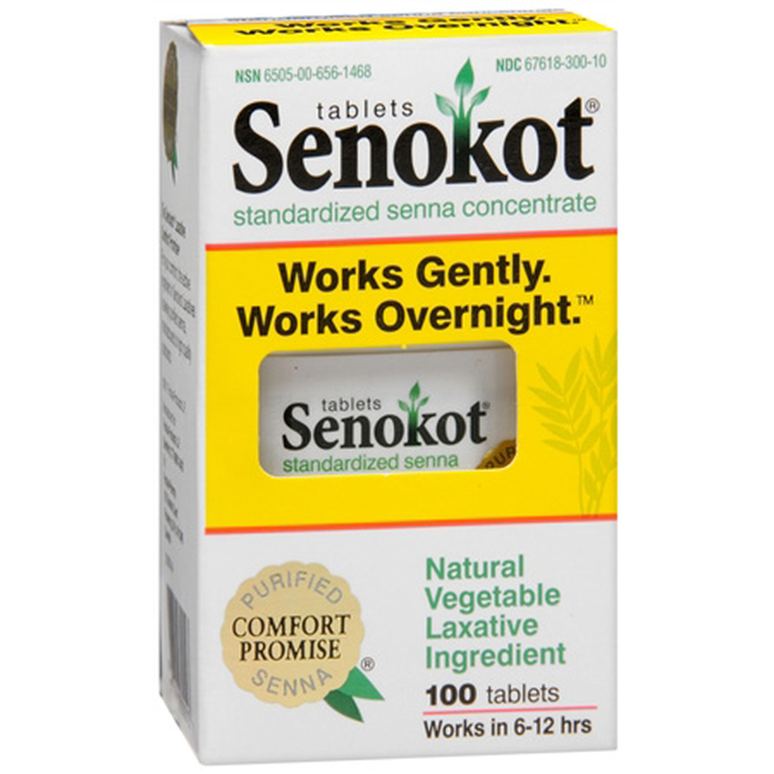 Senokot Laxative Tablets, 100 ct